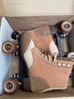 Sure Grip Oxford Brown Blazer Suede Roller Skates Size 8 Fits Womens 9-9 5