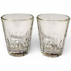 2pc Vintage Clear Shot Glasses Set 2 25 