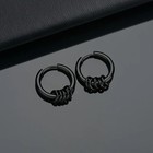 Men Women Stainless Steel Silver Small Round Tube Endless Hoop Earrings Silver
