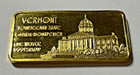 Silver 1 Oz 24k Gold Stain 999 Fine Silver Vermot 14th State Silver Bar