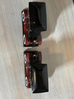Vintage Chevrolet 1913 Ceramic Car Bookends Pen Holders Pair Japan Black Red