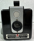 Kodak Brownie Hawkeye Model Camera 620 Film Bakelite Square Images Vtg Pre-flash