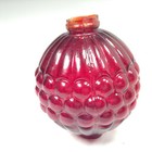 Lightening Rod Glass Ball Ruby Red Weathervane Damaged  1