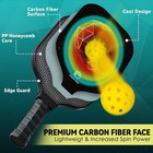 Pickleball Paddles Set Of 2 Usapa Approved Carbon Fiber Pickleball Set With