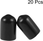 20pcs Rubber End Caps 5 16  8mm  Id Vinyl Round Tube Bolt Cap Cover Thread Prote