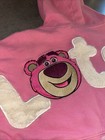 Disney Parks 2023 Pixar Toy Story Lotso Pink Spirit Jersey Hooded Sz Xs Fluffy
