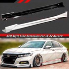 For 2018-2022 Honda Accord Acr Platinum White Pearl Add On Side Skirt Extensions