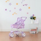 Olivia s Little World Twinkle Star Princess Baby Doll Convertible Pram  Purple