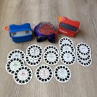 Vintage Gaf View-master Lot 18pc Set Viewers Reels Disney Barbie Mulan Nemo Fun