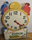 Vintage 1960s Golden Clock Book Play And Learn Spiral Cardboard Movable Hands