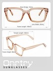 Thick Square Frame Glasses For Women Men Non-prescription Clear Lens Eyeglasses