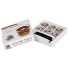 Stainless Steel Reusable Ice Cubes whiskey wine beverage 6pc Velvet Bag gift Box