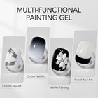 Black   White Painting Gel For Nail Art  No Wipe Creamy Gel Polish For Lines  Fl
