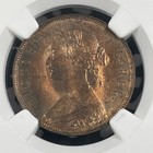1872-h Newfoundland Large Cent Ngc Ms63bn Lot g3760 Choice Unc 