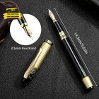 Metal Fountain Pens Set  0 5mm Luxury Fine Point Fountain Pen  With 10 2 6mm Ink