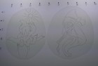 Vintage 80 s Acetate Tattoo Stencils  acetate Set   26   Good Condition 