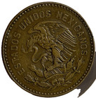 Mexico 1955 50 Centavos Cuauhtemoc Km-450 Copper - Sale One Coin 