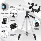 Toyerbee Telescope For Adults   Kids 70mm Aperture Astronomical Refractor Tel   