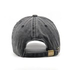 Men Baseball Cap Washed Cotton Solid Adjustable Dad Hat Women Ball Caps Trucker