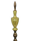 Vintage Sheffield Nyc Cast Iron Brass Tall Fireplace Andirons Set Fire Dogs