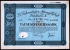 1925 Ig Farben  of Zyklon B Infamy  Initial Public Offering 2 Piece Stock Set F 