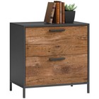 Sauder Boulevard Cafe Engineered Wood Lateral File Cabinet In Vintage Oak Finish