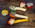 Vintage A w Wuppet Weepul Lot Witch Googly Eye Fuzzy Pompom Halloween Christmas