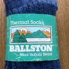Vintage New Old Stock  Ballston Wool Blend Thermal Socks Fits Size 10-13 Usa