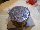 Vtg  1877 Indeian Head Stacked Penny Coin Bank