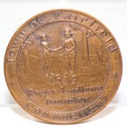 Town Of Fairfield Ct Vintage Bronze Commemorative Medal Town Hall  Roger Ludlowe