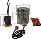 6 Kg Propane Melting Furnace Kit Foundry Home Kilns 2700  f Casting Smelter
