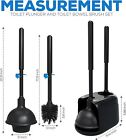 Toilet Plunger - Bathroom Toilet Brush And Plunger Set
