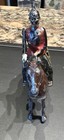 Vintage  Britains Metal Toy  Soldier Mounted On Brown Horse-arm Moves