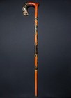 Vintage Wooden Walking Stick Handmade Cane Wooden Carved - Old Eagle