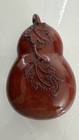 A Rare Vintage  Carved Suzuribako Inkwell Stone Mid 19th Century Pear Shaped