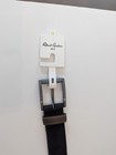 New Robert Graham Mens Belt Size 34 Signature Ripaso Rich Black Leather