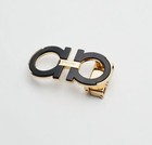 Salvatore Ferragamo Men s Belt Buckle  For 1 38  wide Leather Belts -gold black