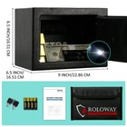0 23cuft Fireproof Steel Safe  Digital Keypad  Multi-colors  Free Fireproof Bag