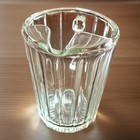 Vintage Depression Glass Pitcher Clear Tall Carafe Vintage Barware martini