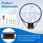 18  Basketball Rim Wall Door Mounted Basketball Hoop W  All Weather Net