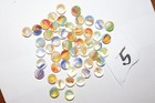 Lot Of 50  Mini Pee Wee Small Cats Eye Marbles Multi Colored Lot 5