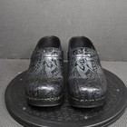 Dansko Professional Work Clogs Womens Sz 7 Eu 37 Black Comfort Slip On Shoes