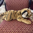 Vintage 2000 Animal Alley Toys R Us Tiger Plush 17 Inch Realistic Stuffed Animal