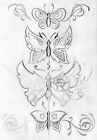 101 Butterflies Vol 2 Tattoo Book Flash Line Art Parrish Insect Bug Skull Old