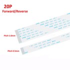 20-pin Ffc fpc Flexible Flat Cable Ribbon 80c 60v Vw-1 6cm-40cm Pitch 0 5 1 0mm