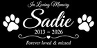 Personalized Dog Memorial Stone Granite Grave Marker Photo Engraved 6x12
