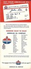 1963 American Road Map Alabama Mississippi Montgomery Mobile Birmingham Jackson