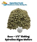 8mm-1 3  Mini Spirulina  Algae   Veggie Sinking Wafers  All Tropical Fish  Jar