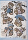 Leisure Arts Cherished Teddies Monthly Magnets Plastic Canvas Pattern Book  1822