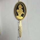Vintage Disney Cinderella Gold Cameo Hand Mirror With Original Box Made In Spain